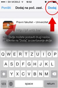 Korak 4: Izmjenite naslov ikone ukoliko želite i kliknite na opciju "Dodaj"