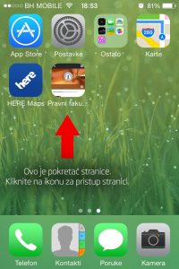 Korak 5: Vaš pokretač se sada prikazuje na početnom ekranu. Kliknite na njega za pristup stranici.